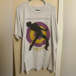 Bohemian Rhapsody White Graphic T-Shirt